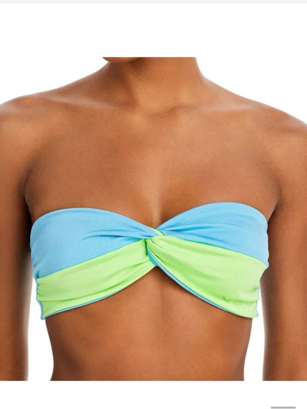 Peixoto Two Tone Strapless Bikini Top